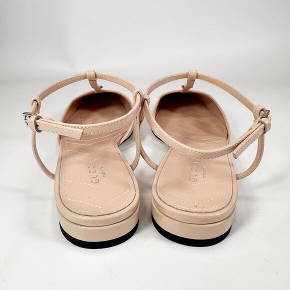 Gucci Double G Patent Leather Ballerina Flat - Women’s 6.5 - Picture 4 of 8